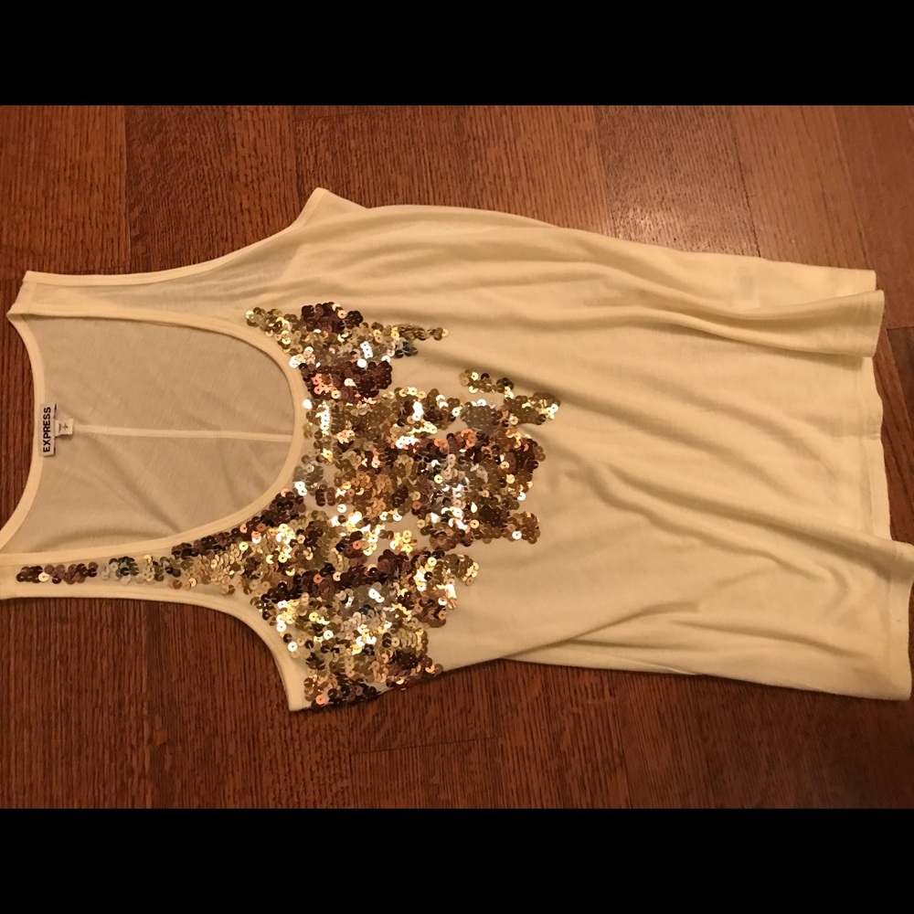 Express tank with sequins